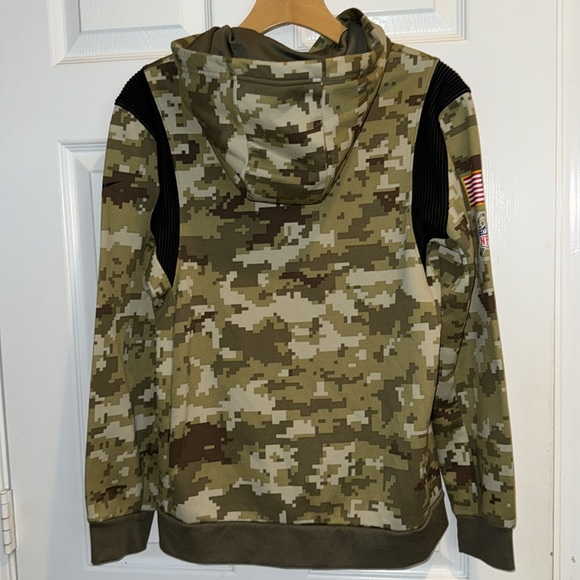 Nike Olive Tampa Buccaneers Salute To Service Therma Performance Hoodie M - Picture 2 of 5